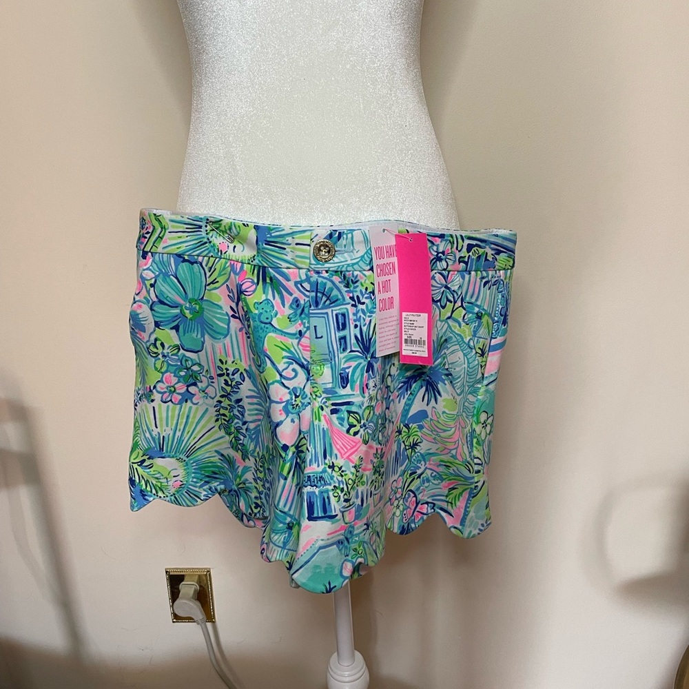 NWT Lilly Pulitzer Lilly House Buttercup knit shorts size 10